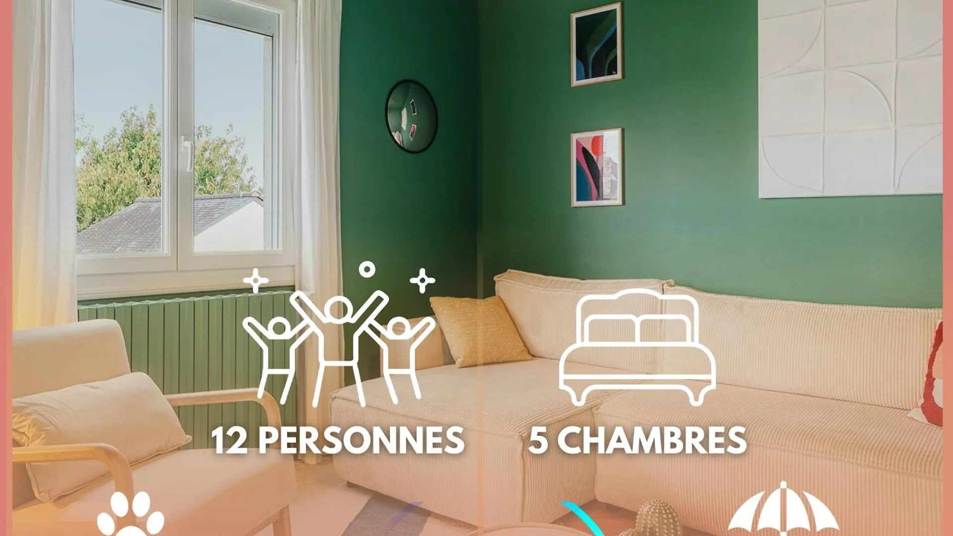 Maison 12 Personnes, Grand Jardin, Proche Plages, Animaux Acceptes Par Maison Elanore Pleurtuit 0*,